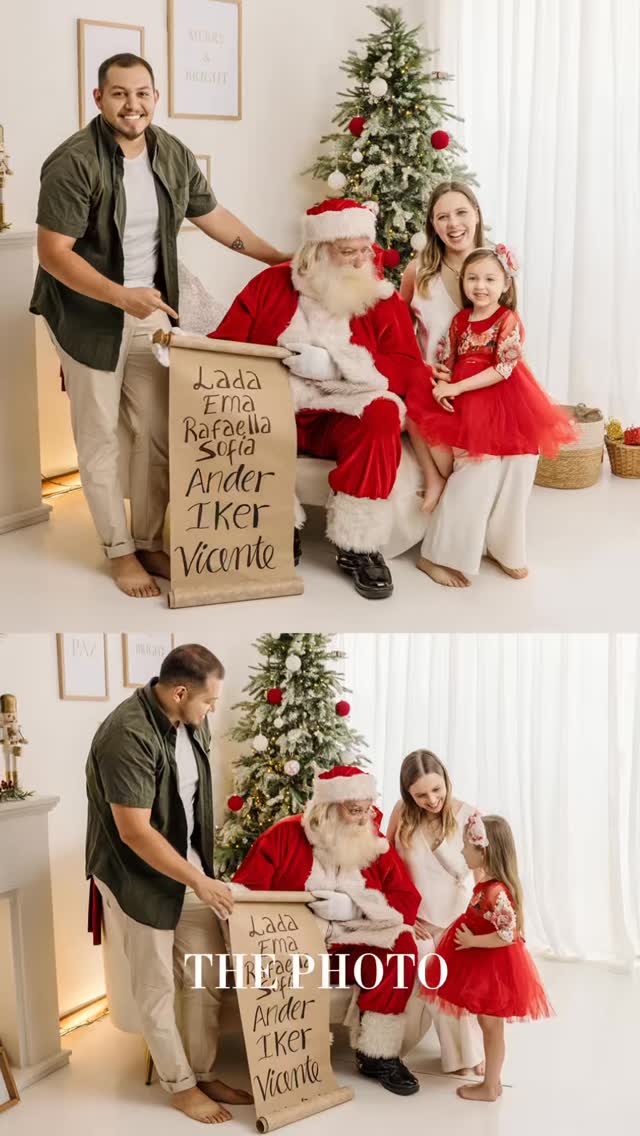 🎅✨ En el escenario Luz de Navidad, los peques no solo posan… conversan, preguntan y se ríen con Santa.
Esa experiencia hace que las Sesiones Navideñas 2025 se sientan reales, mágicas y llenas de emoción.
Si quieres que tus hijos vivan esta interacción tan especial, aún puedes reservar. 📸❤️

#sesionesnavideñas2025 #navidadenlima #fotosnavideñas #fotografianavideña #escenariosnavideños #navidadenfamilia #estudiodefotografia #luzdenavidad