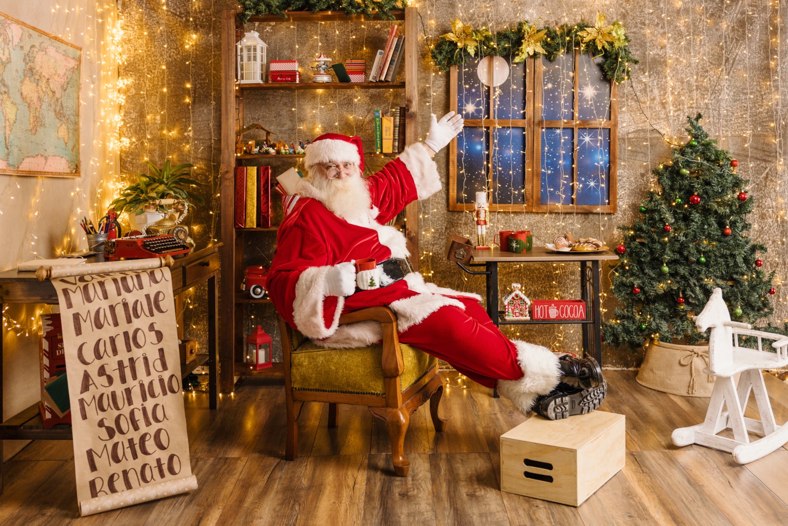 familia sesiones de fotos navideñas