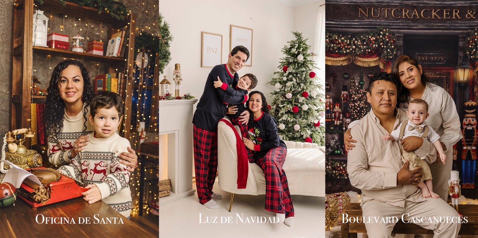 sesiones navideñas en estudio